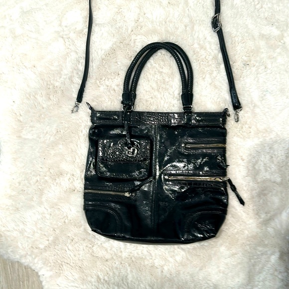 Brighton Handbags - Patient leather brighton removable crossbody